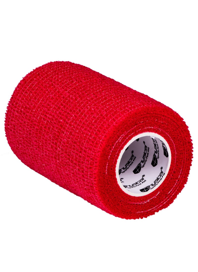 Euro COHESIVE BANDAGE 7.5 CM* 4.5 M   RED  - Image 1