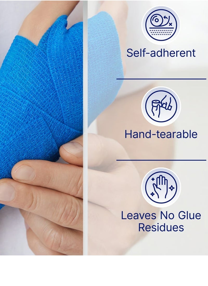 Euro COHESIVE BANDAGE 7.5 CM* 4.5 M   RED  - Image 3