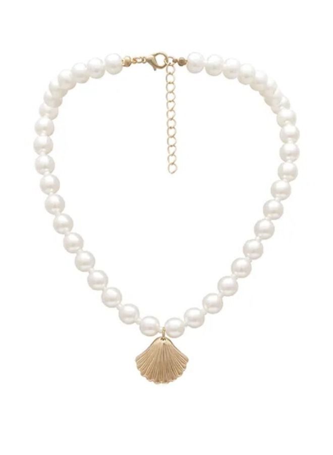 قلادة متناسقة بتصميم لؤلؤ صناعي - Image 1