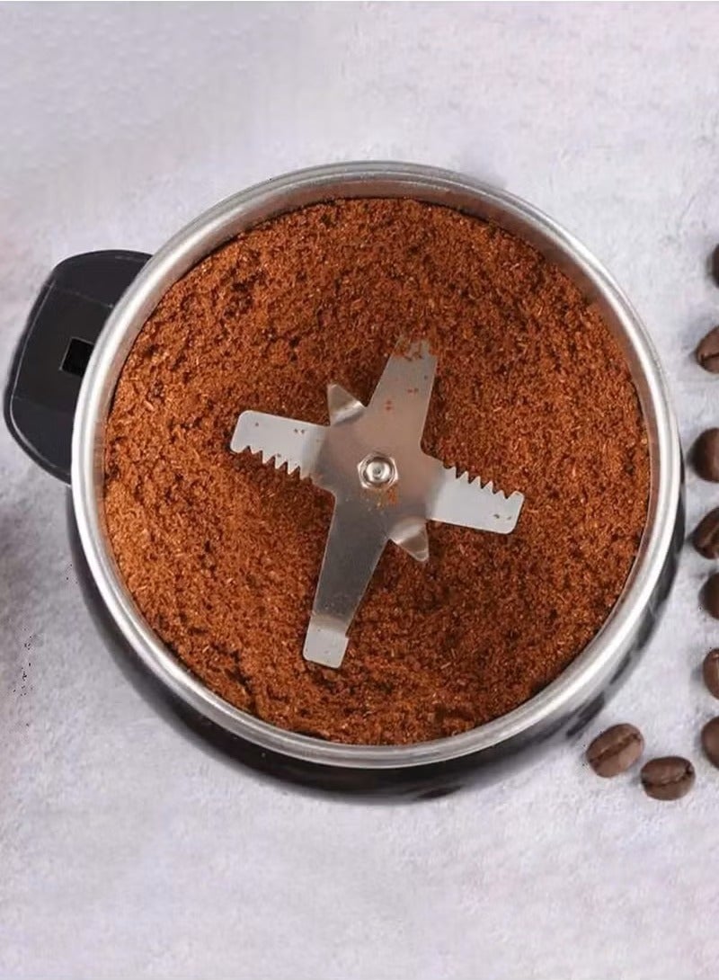 Brutelle Electric Coffee Grinder 300W High Power Stainless Steel Grinder Machine for Kitchen Cereal Nuts Beans Spices Grains Fast Grinding Home Use Daily Use - Image 5