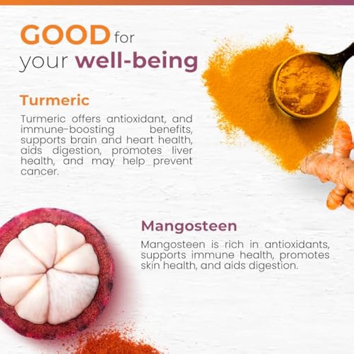 SelecWell Mangosteen + Turmeric Capsules | Joint & Digestion Support | Formulated for Wellness, Includes Natural Ingredients | 120 Vegetarian Capsules, 1500mg per Serving - Image 5