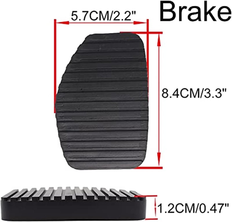 DEMULAX Brake and Clutch Pedal Pad Covers for Peugeot 5008 - Image 2