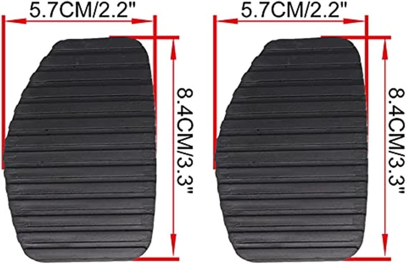 DEMULAX Brake and Clutch Pedal Pad Covers for Peugeot 5008 - Image 3