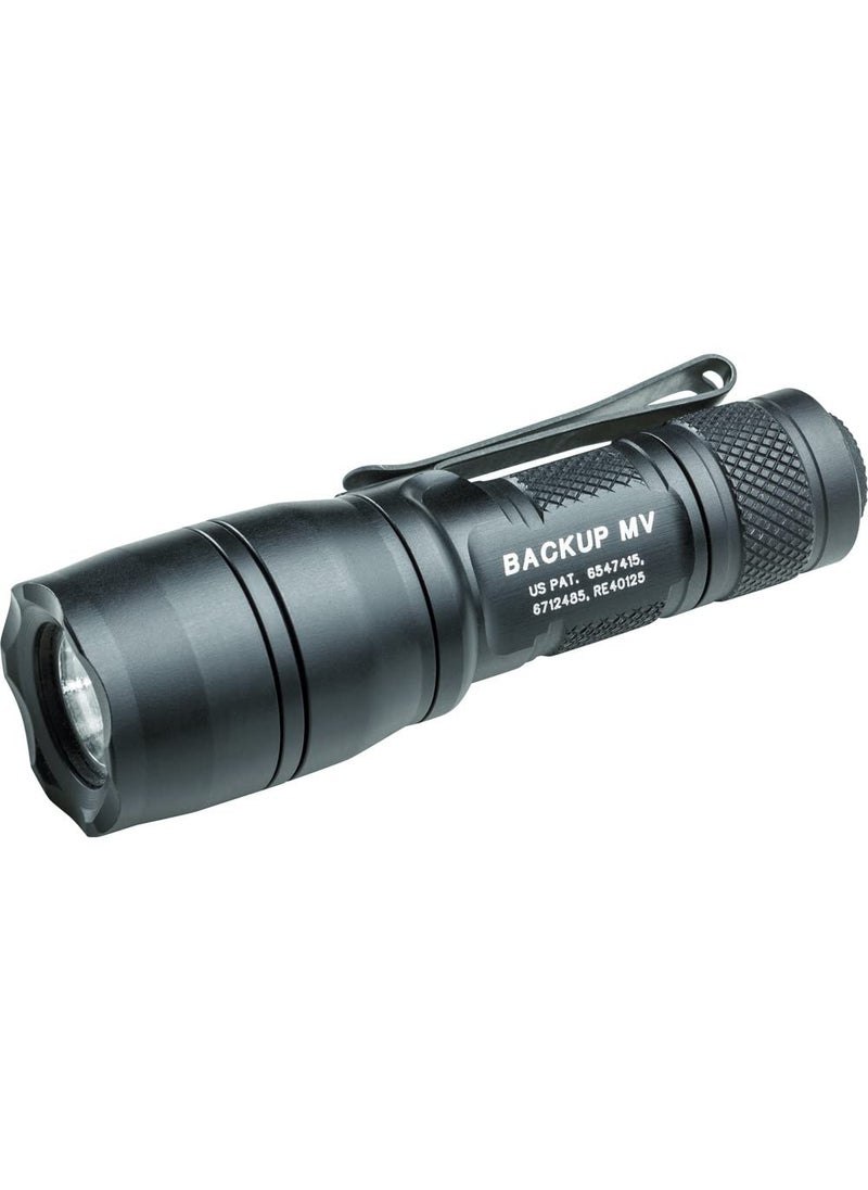 SureFire SureFire E1BMV Backup Flashlights with Dual Output LED with MaxVision Beam Technology Black 