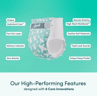 Rascals Premium Baby Diapers Size 1 - Comfortable & Leak-Proof for Newborns 3-5 kg - Pack of 54 - view 4
