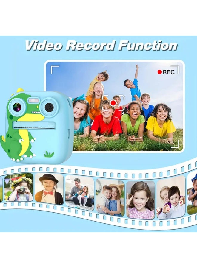 Instant Print Camera for Kids, Instant Thermal Photo Printing 2.4" HD Kids Camera 1080P with 5 Rolls of Printer Paper, Birthday Gifts Toy for 3-12 Year Old Girls Boys with 32GB SD Card - Image 5