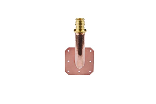 EFIELD (Pack of 10) EFIELD Pex-A Expansion F1960 Connection, Copper Stub Out Elbow with Wall Flange, 1/2"-6 Inch Length,(STUB013) - Image 5