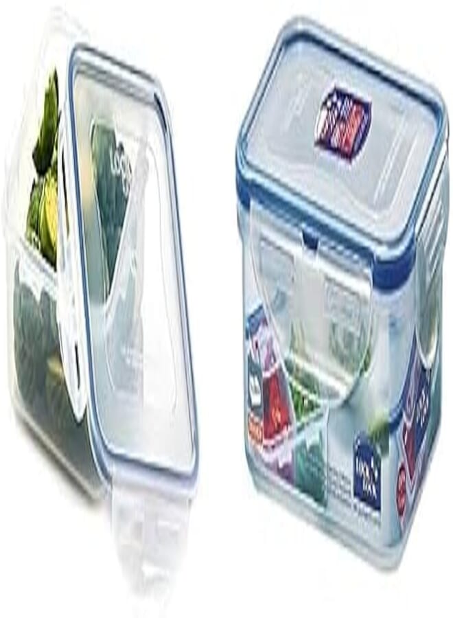 LocknLock LocknLock Square Plastic Container 600ml + LocknLock HPL814 Rectangular Short Food Container 460ML 