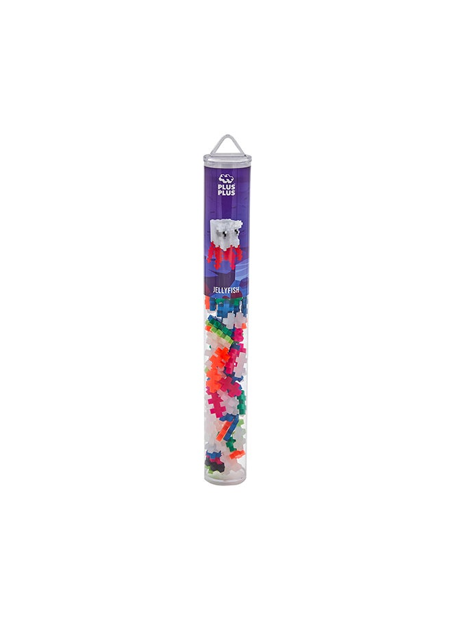 Plus-Plus Jellyfish Pcs Kreativ-Bausteine Tube, Qualle, Geniales Konstruktionsspielzeug, 100 Teile, Mehrfarbig, Standard  - Image 2