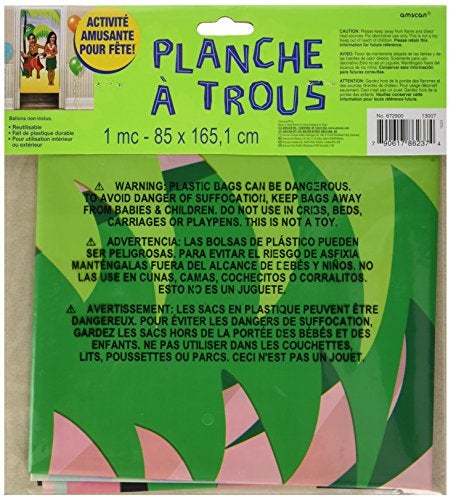 Amscan 672900 Hula Dancing Plastic Photo Banner  72"" x 36""  1 Pc - Image 2