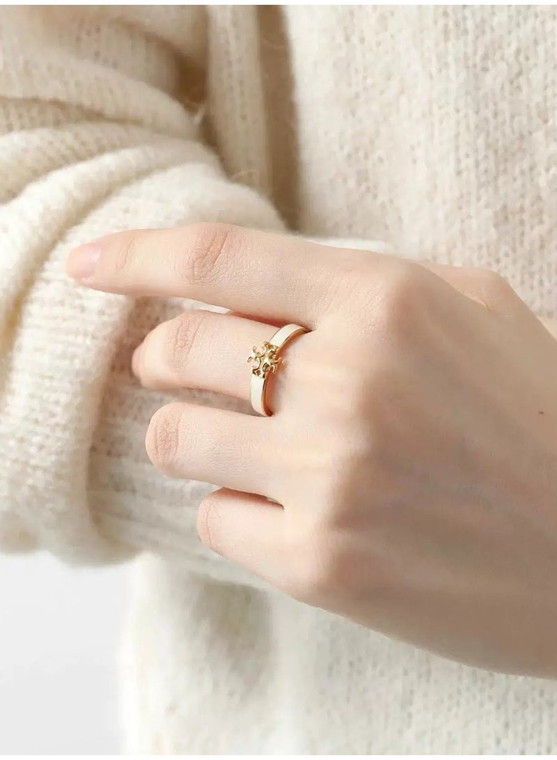 Burch Tory Burch's KIRA ENAMEL ring with gift box  - Image 3