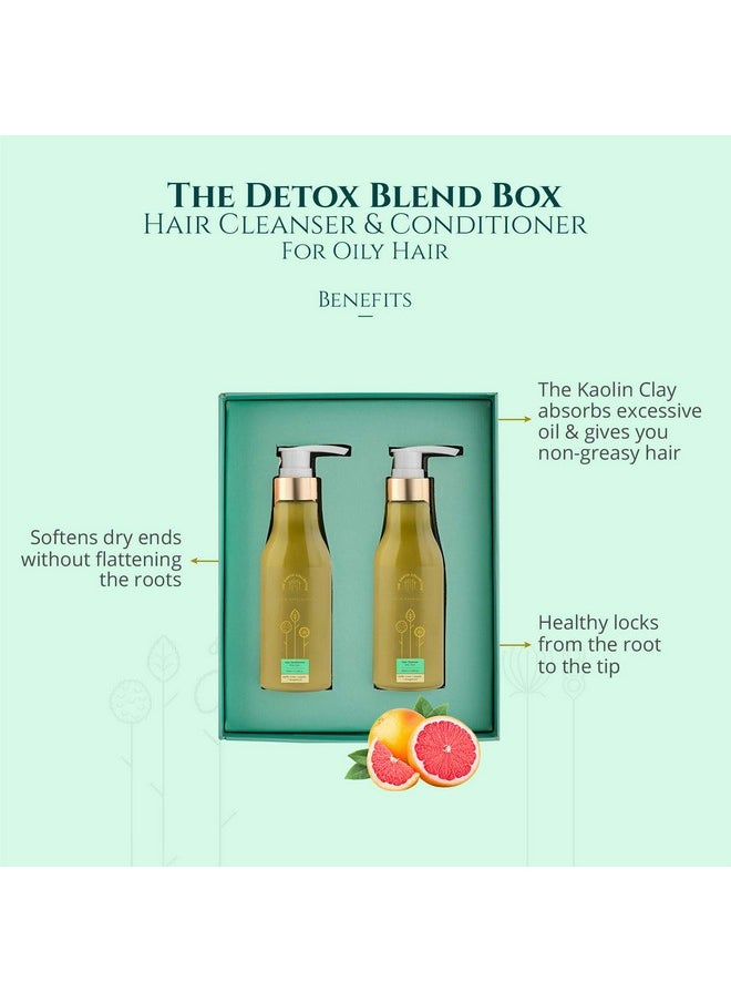 THE EARTH COLLECTIVE - Detox Blend Gift Box, 200 Ml (Pack Of 2), For Replenishing Oily Hair - Image 1
