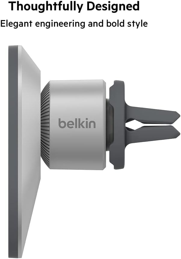 belkin Belkin MagSafe Vent Mount Pro  MagSafe Phone Mount for Car Magnetic Phone Holder Compatible with iPhone 15 iPhone 15 Plus iPhone 15 Pro iPhone 15 Pro Max iPhone 14  iPhone 13  Gray  - Image 5