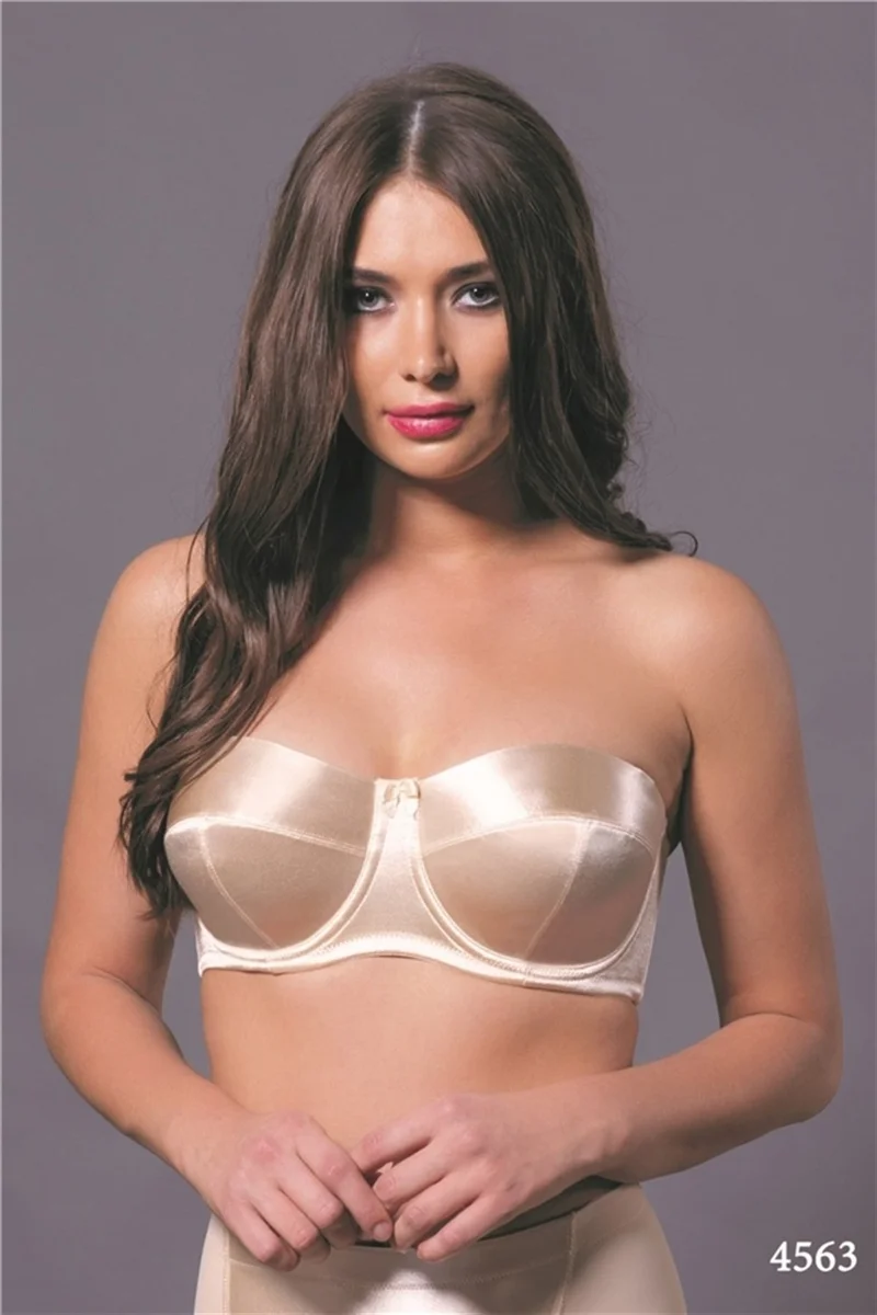 ماجيك فورم 4563 - Soft Thin Sponge Plain Fabric Minimizer Strapless Bra