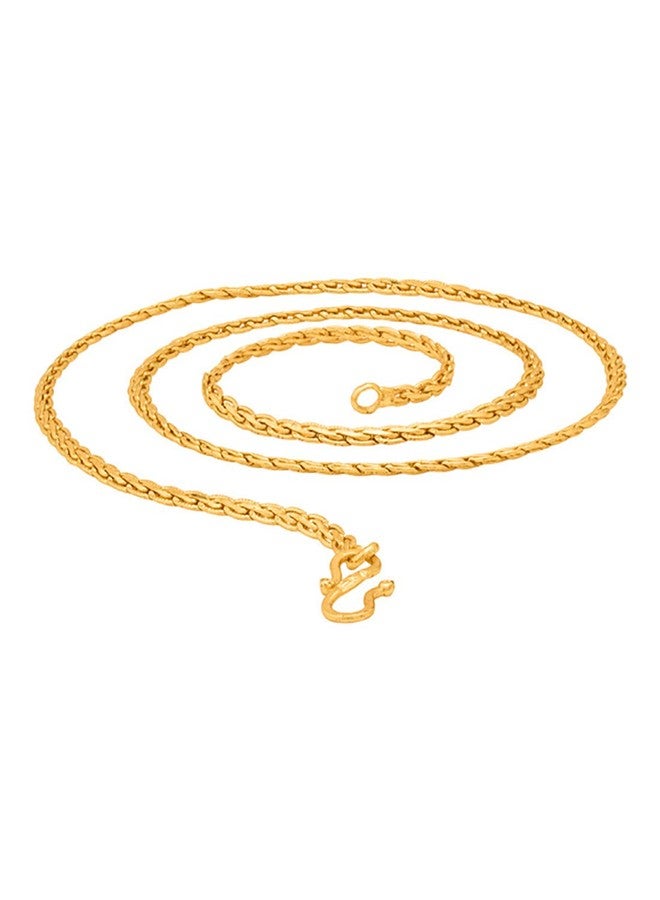 Thrillz Trendy And Fancy Designer Gold Plated Light Weighted Chain For Girls & Women - Image 1