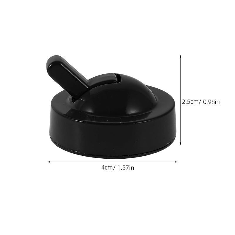 Car Ignition Cover for Key Start with Metal Ball Lever Push to Start Accessories Retro One-Button Cap for Interior Car Decoration Black - Image 2