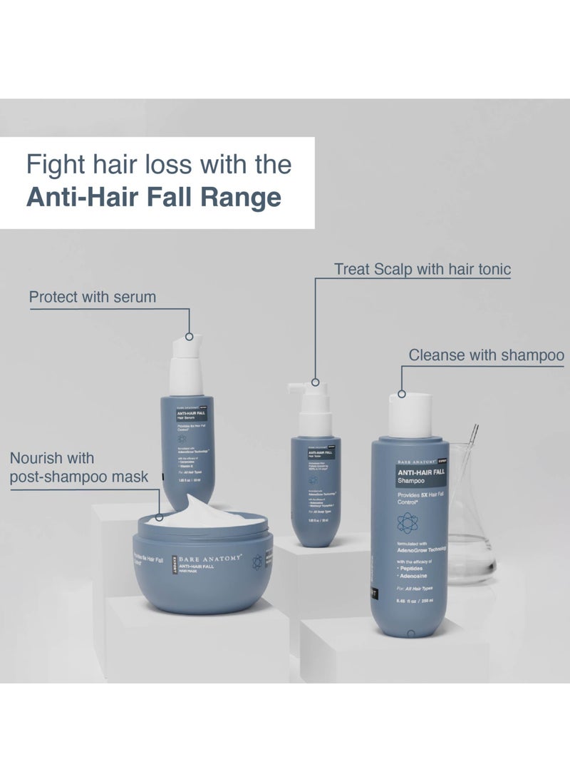 BARE ANATOMY Bare Anatomy Anti-Hair Fall Mask Provides 5X Hair Fall Control For Hair Fall Suitable For All Hair Types Enriched With Adenosine And Peptides 250 ml  - Image 4