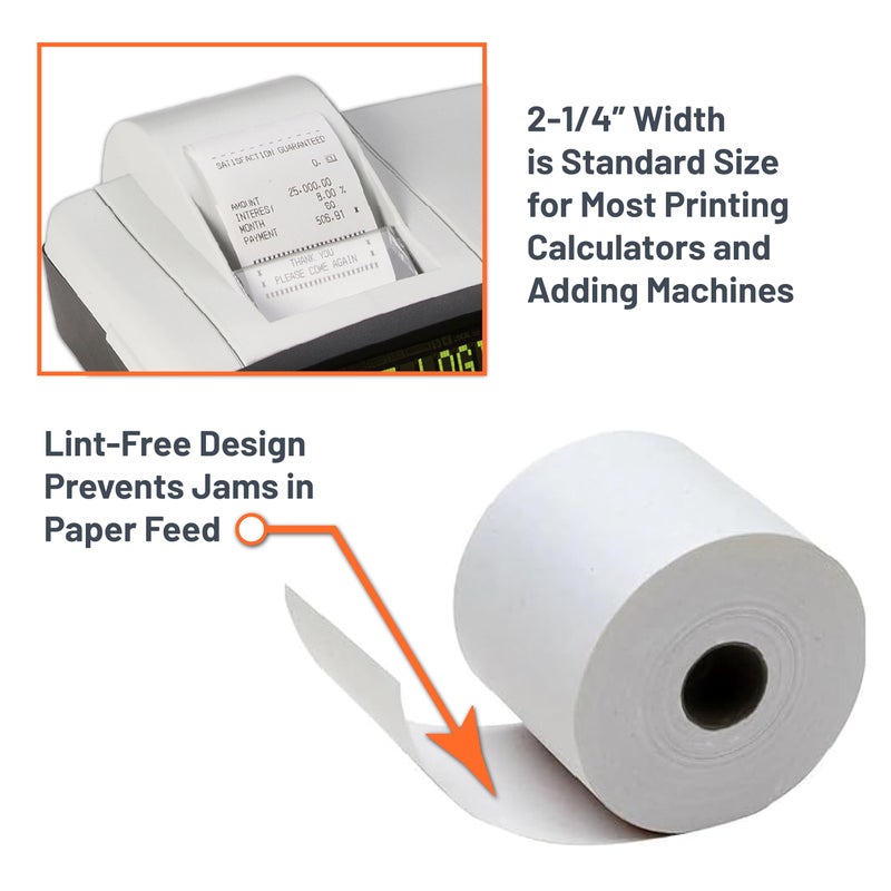 Victor Thermal Paper Roll For Printing Calculators & Cash Registers, 3 Pack, 165 ft (70803) - Image 4