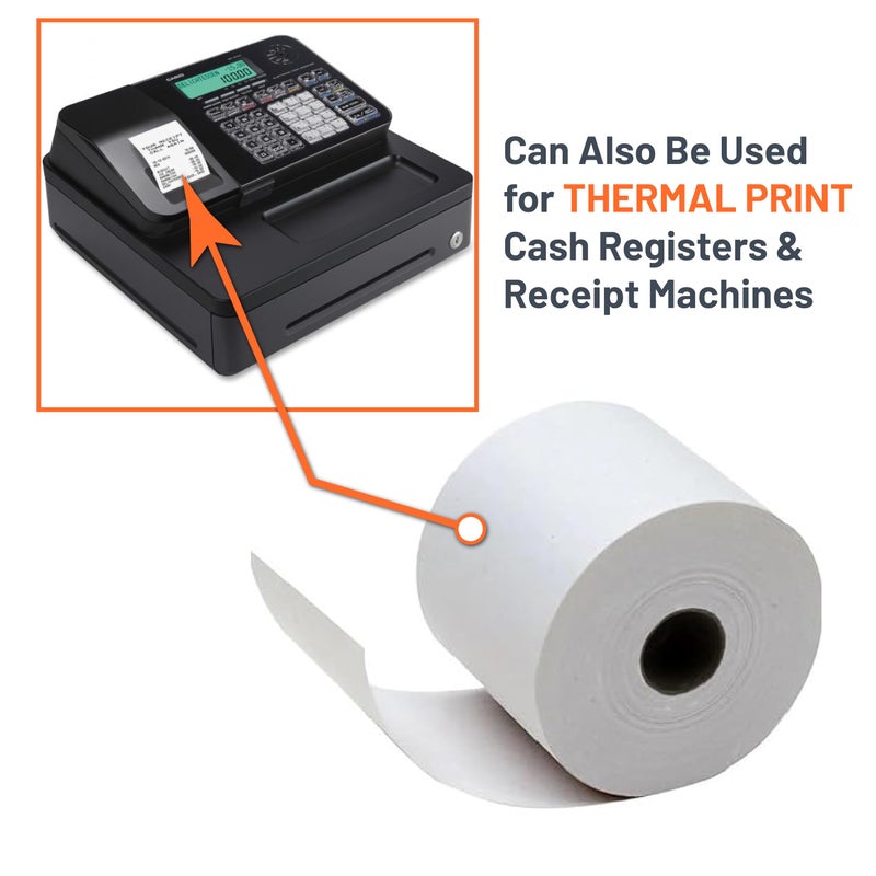 Victor Thermal Paper Roll For Printing Calculators & Cash Registers, 3 Pack, 165 ft (70803) - Image 5