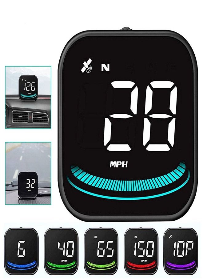 fashionhome - Digital GPS Smart Universal KMH & MPH Car Head Up Display Over-Speed Alarm Fatigue Driving Warning USB Interface Speedometer for All Vehicle - Image 1