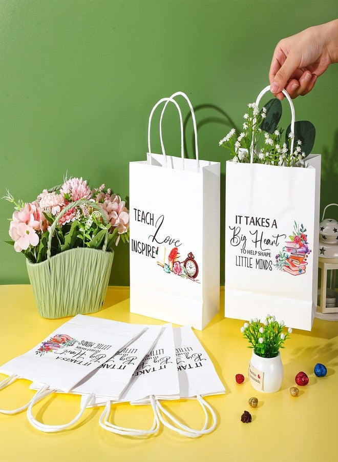 Fumete 24 Pieces End of Year Teacher Gifts Bags with Handle Thank You Party Favor Pouches Best Teacher Treat Pack for Graduation Party Decor 8.27 x 5.91 x 3.15 Inch - Image 4