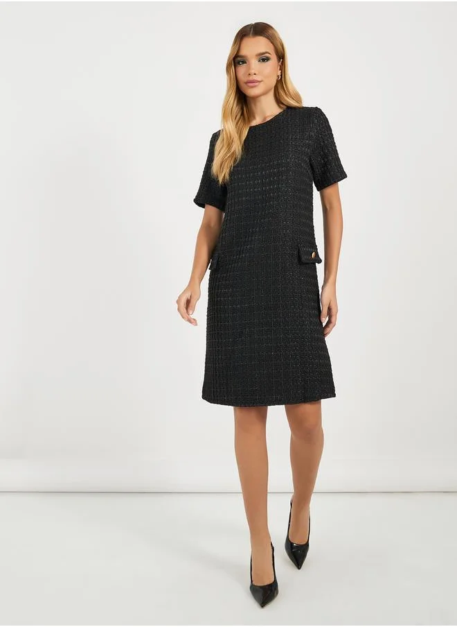Styli Tweed Mini Dress