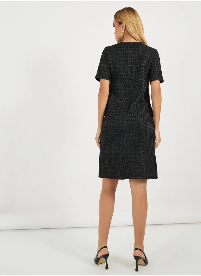 Styli Tweed Mini Dress