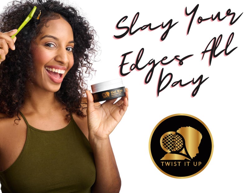 Twist It Up New Hair Gel Wax - Dreadlocks, Braids, Edges, Natural Curls, Natural Twist, Wave Pomade - Image 4