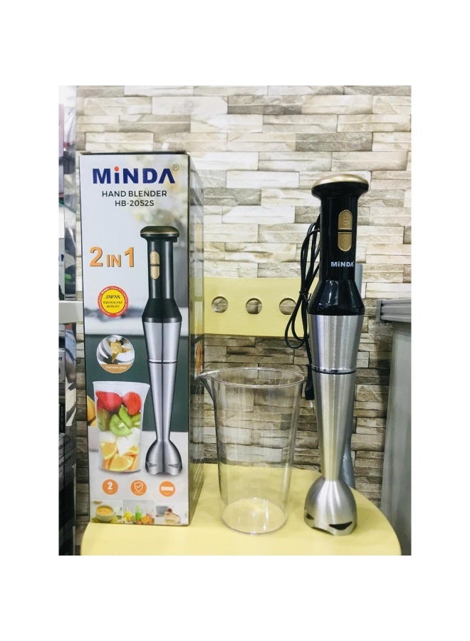 Minda 2-in-1 Hand Blender with Mixing Cup – Stainless Steel Stick Blender - Image 2