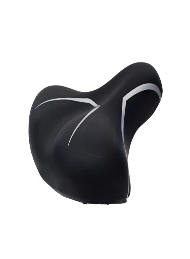 Shrenik Cycle Complete Seat Comfortable PU Form for Senior MTB 24-29 Inch Bicycle Saddle Spring Base Suspension Dimension 251 * 212mm (Black) - Image 1