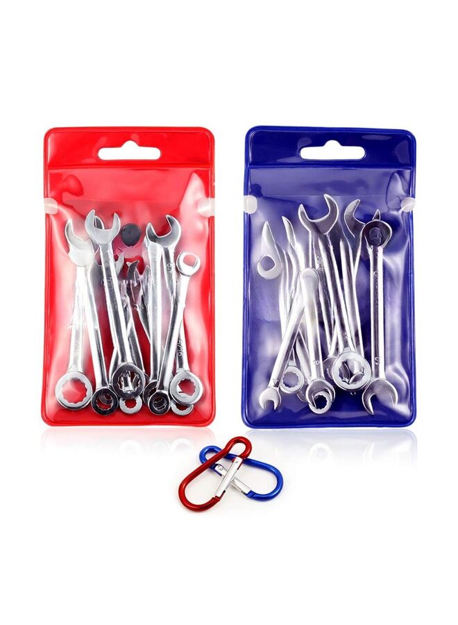 Generic 20PCS Mini Wrench Set Metric Ignition Wrench Sets Open and Box End Wrench Set Small Wrench Set Combination Wrench Sets, 4mm-11mm & 5/32"-7/16"  - Image 1