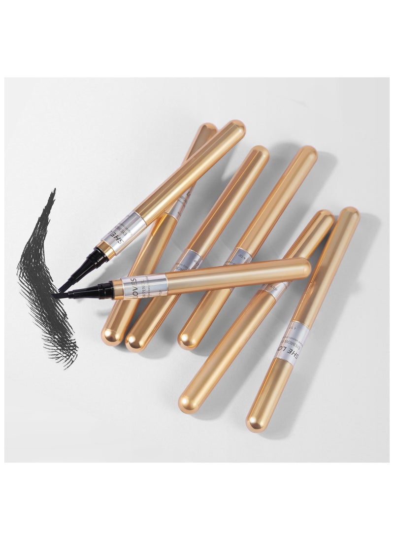 Sheloves - Liquid Eyebrow Pencil Waterproof Long Lasting Four-Fork Natural Ultra Precise Sweat-Proof Non-Marking New Formula Longwear Brow Tint Brown (05) - Image 1