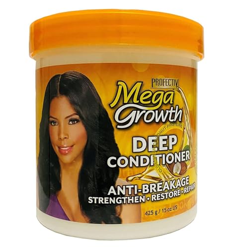 Profectiv Mega Growth AntiBreakage Strengthening Deep Conditioner  Hydrating Hair Mask Restores  Repairs Damaged Fragile Hair Revitalizes Renews Protects From Damage Restores Softness  Shine 15 oz - Image 1