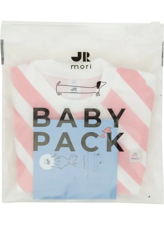 Jrmori Sideways Stripe Printed Sweatshirt with Snap on Shoulders