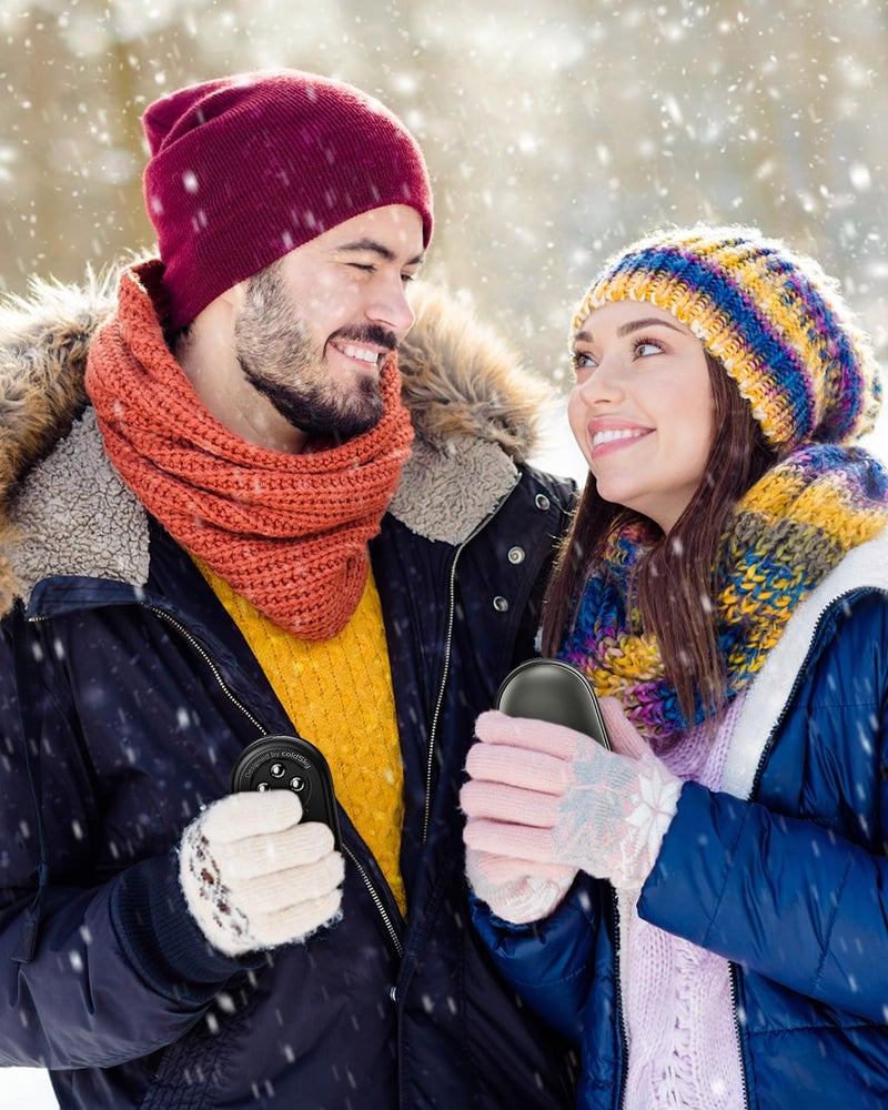 coldSky Hand Warmers Rechargeable 2Pack, Magnetic Hand Warmers 2-in-1 with Decompression Bead, Electric Reusable Hand Warmer with 3 Heating Levels, Portable Heater Winter Gift for Women, Men, Camping - Image 3