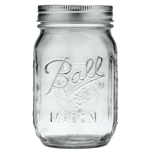 Ball Regular Mouth Glass Mason Jars with Lids and Bands, Used for Canning (Pint, 16 Ounce (Pack of 4)) - Image 2