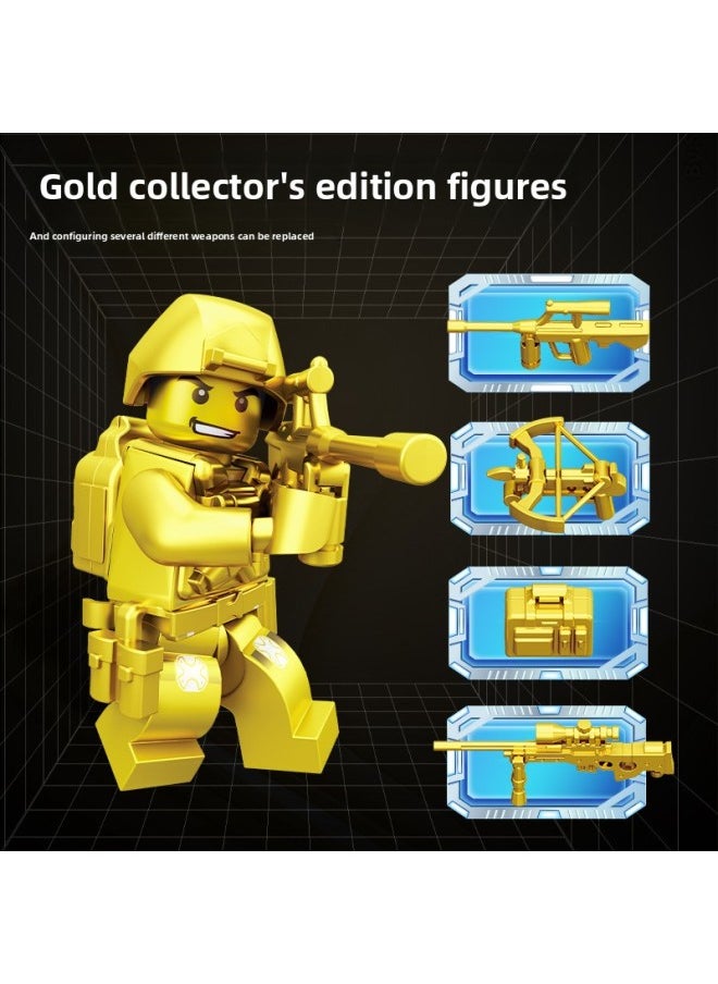 Woma Building Blocks Special Police Team Military Men Children Boys Assembled Toys Special Forces Weapons Suit-Color:C1025f1 Racing  - Image 5