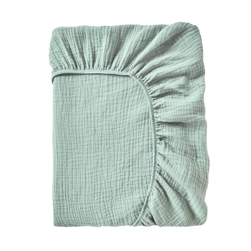 DONOMILO Muslin Changing Pad Cover,Ultra Soft Breathable Diaper Changing Table Cover for Baby Boys Girls,Neutral Fitted Changing Pad Sheets - Image 2
