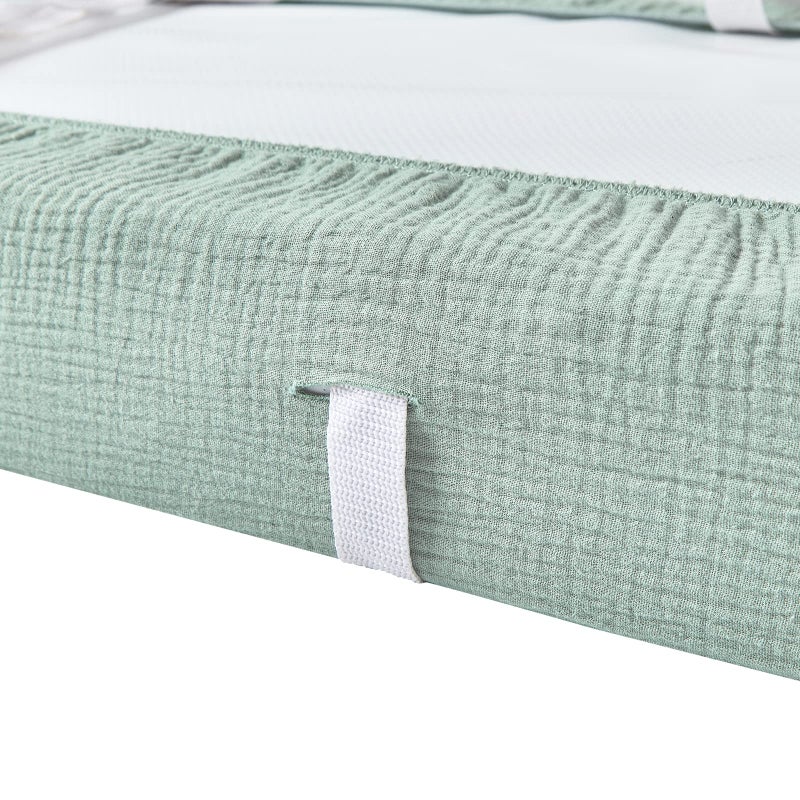 DONOMILO Muslin Changing Pad Cover,Ultra Soft Breathable Diaper Changing Table Cover for Baby Boys Girls,Neutral Fitted Changing Pad Sheets - Image 5