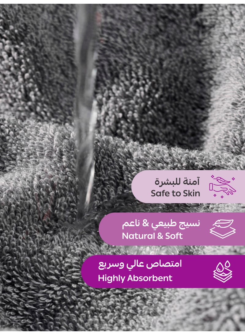 دوناتيلا طقم مناشف يد  قطع قطن مشط  جرام متر مربع سريع الجفاف فائق الامتصاص فاخر للاستخدام اليومي والفنادق والمنتجعات الصحية والصالات الرياضية - Image 4