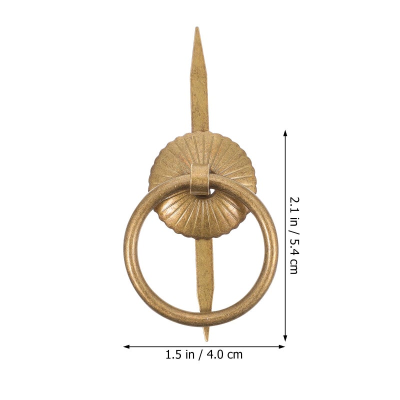 Antique Style Round Cabinet Pull Handles Single Hole Drawer Knobs 10pcs - Image 3