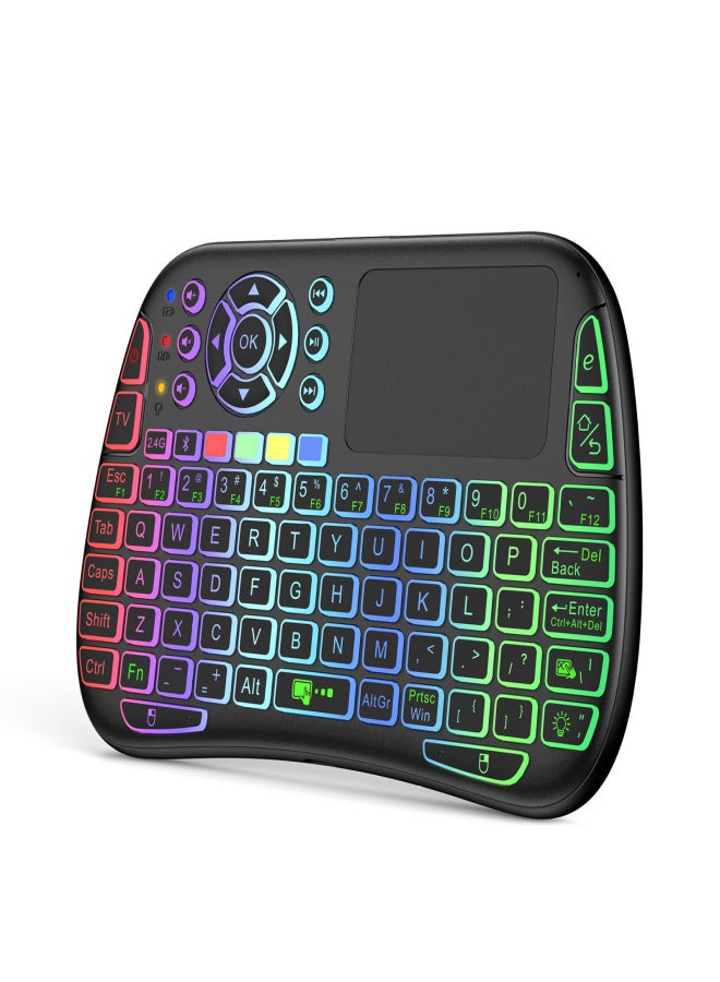 2.4GHz Wireless Keyboard Touch Voice Infrared Remote Control All-in-One Wireless Keypad - Image 1