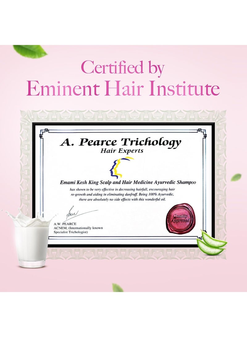 Kesh King Ayurvedic Damage Repair Shampoo | Reduces hair fall | Soothes itchy scalp | No Paraben & No Silicon | 21 natural ingredients | Enriched with curd, lemon & neem | 1000 ml - Image 3