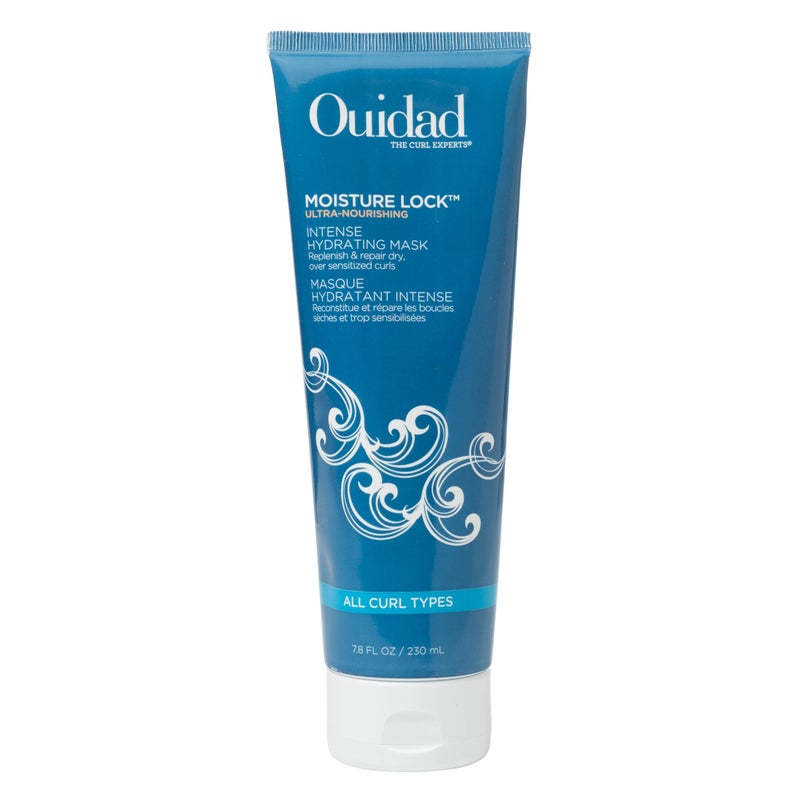 Ouidad Moisture Lock Hair Mask, 7.8 fl oz, Ultra-Nourishing Intense Frizz Control Curly Hair Mask with Macadamia Nut Oil, Olive Oil, Helps Repair, Detangle, Restore Softness & Hydrate, All Curl Types - Image 1