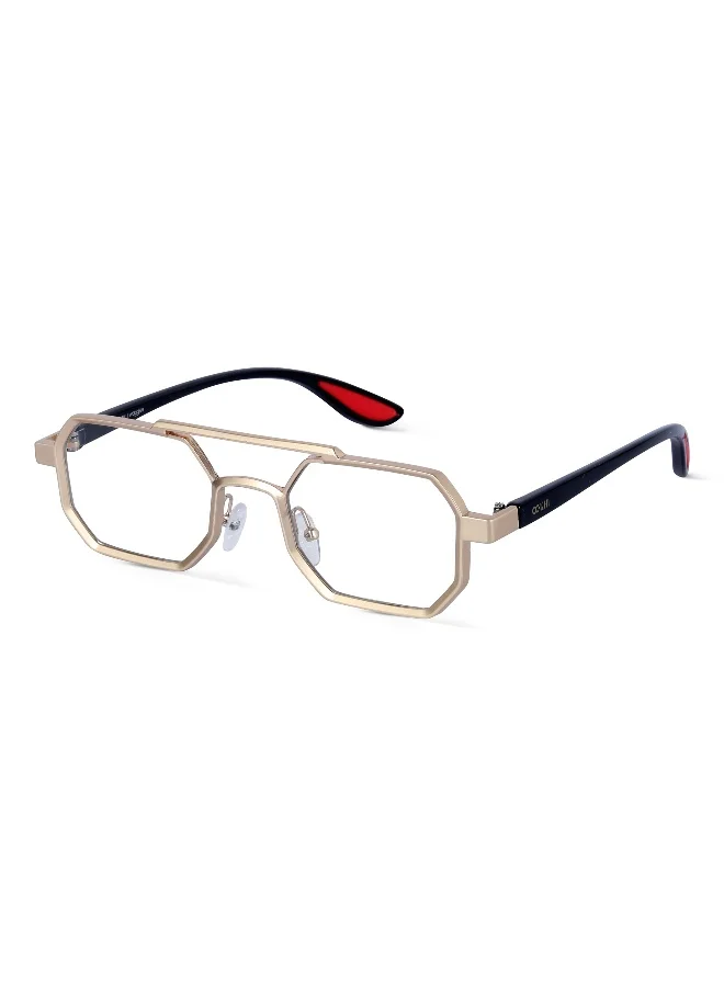 Woggles UV- Protected Transparent Hexagonal Sunglasses