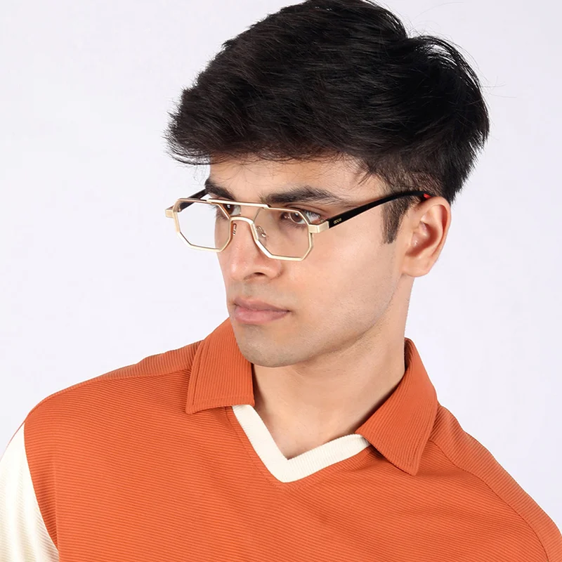 Woggles UV- Protected Transparent Hexagonal Sunglasses