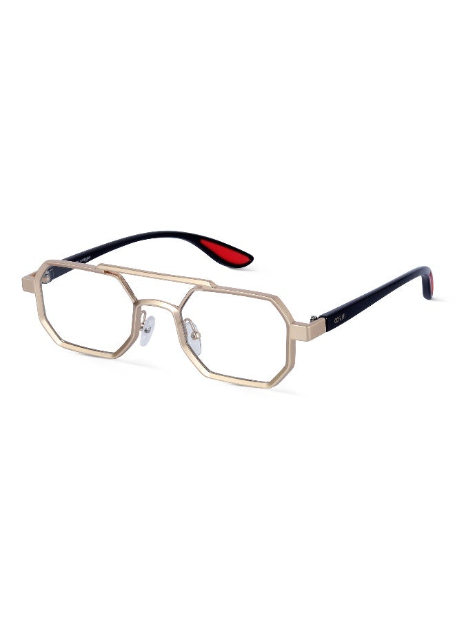Woggles UV- Protected Transparent Hexagonal Sunglasses  - Image 1