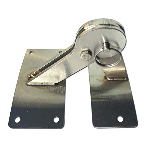 BBQgaskets.com Stainless Lid Hinge Kit compatible with Weber Smokey Mountain Grill 18.5 22.5 quick release - Image 1