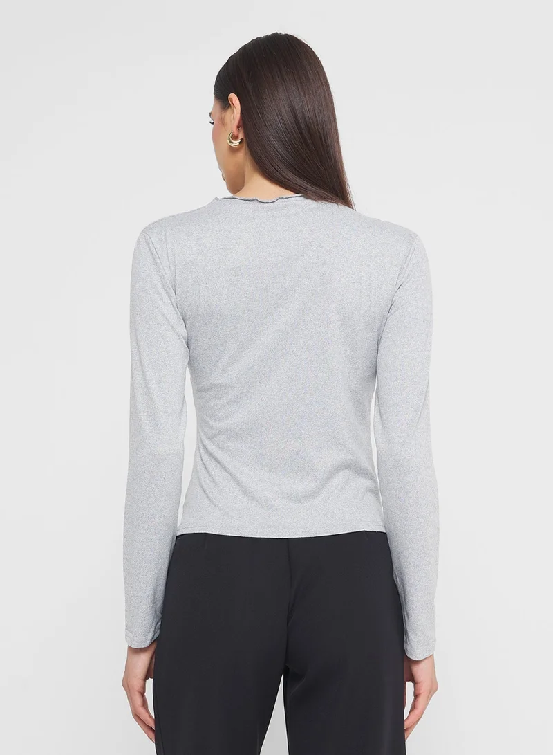 ELLA Ruched Fitted Top