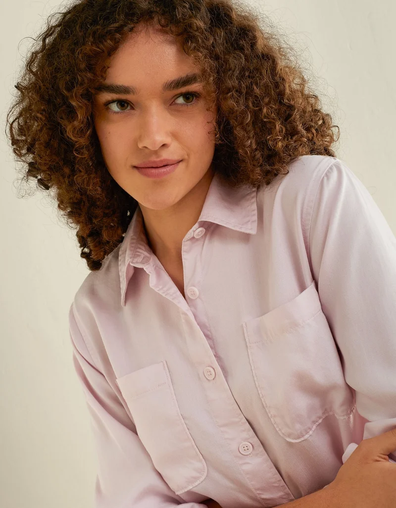 American Eagle  AE Bestie Button-Up Shirt for Women | Best Price UAE